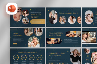 Professional Make Up Artist PowerPoint Template